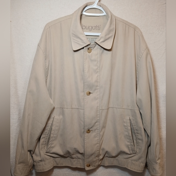 Bugatti Bomber Jacket Size XL Full Zipper + Button up - Picture 1 of 11